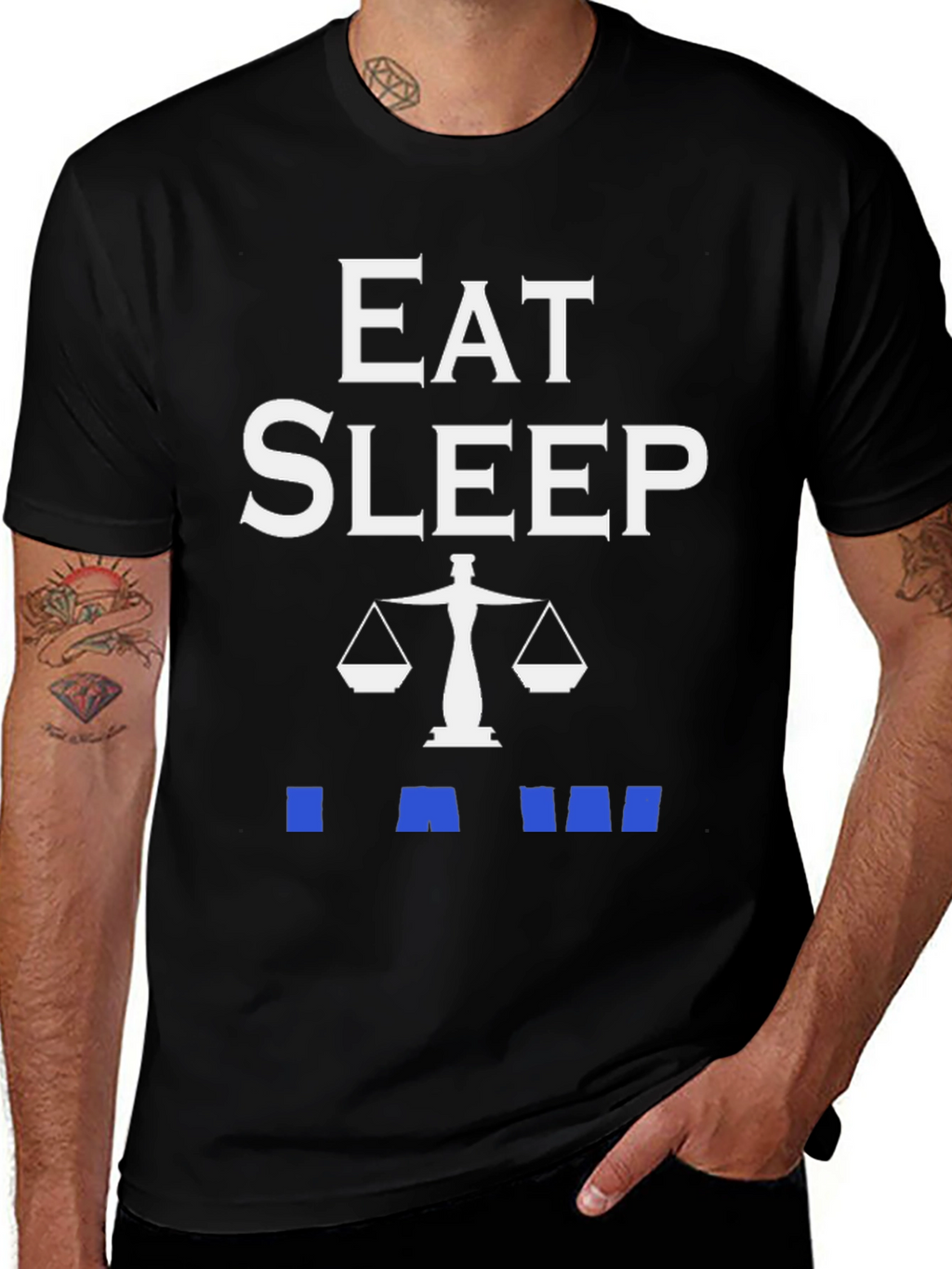 Eat Sleep Law T-Shirt - Lawyer Attorney Gift