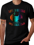 Life is Better with Squirrels Graphic Tee - Black