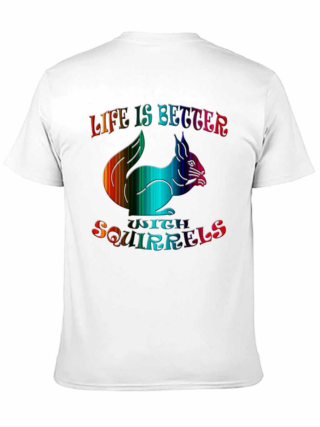 Life is Better with Squirrels Graphic Tee - Black