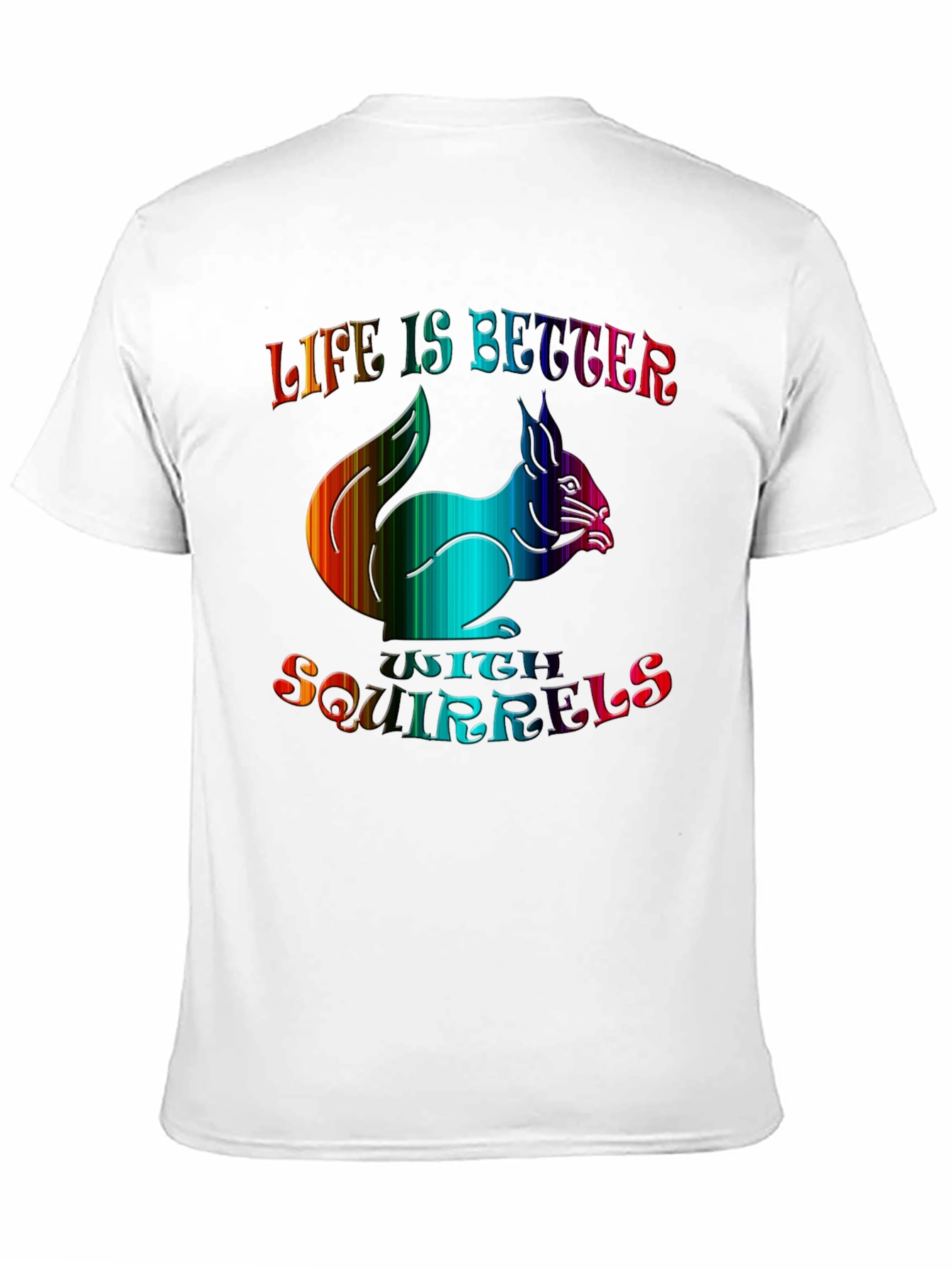 Life is Better with Squirrels Graphic Tee - Black