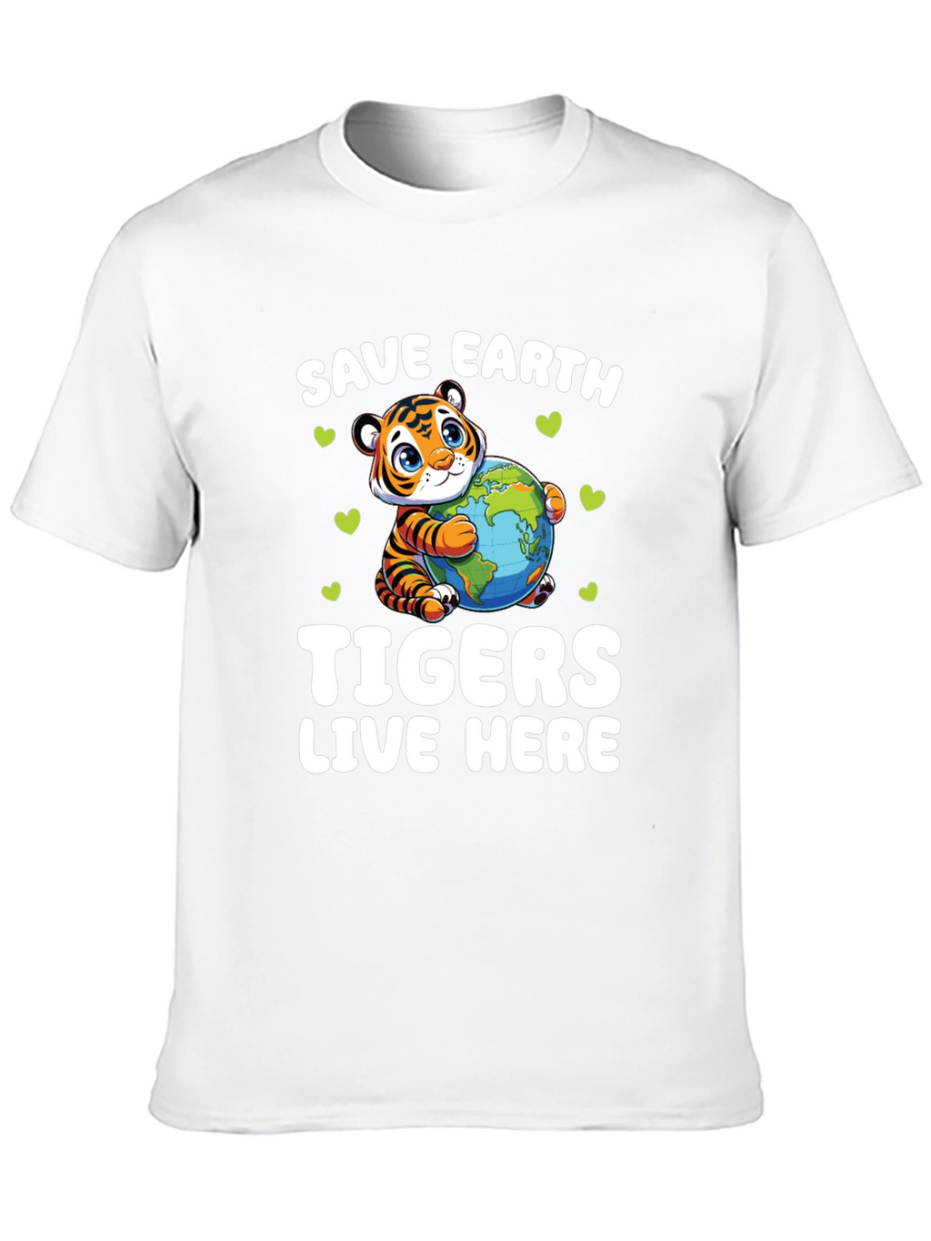 Save Earth Tigers Live Here T-Shirt