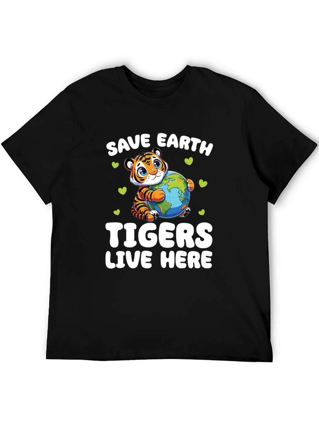 Save Earth Tigers Live Here T-Shirt