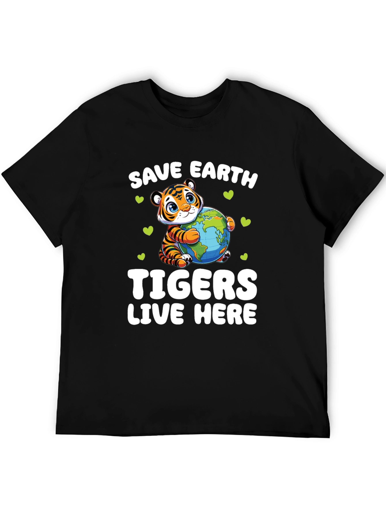 Save Earth Tigers Live Here T-Shirt