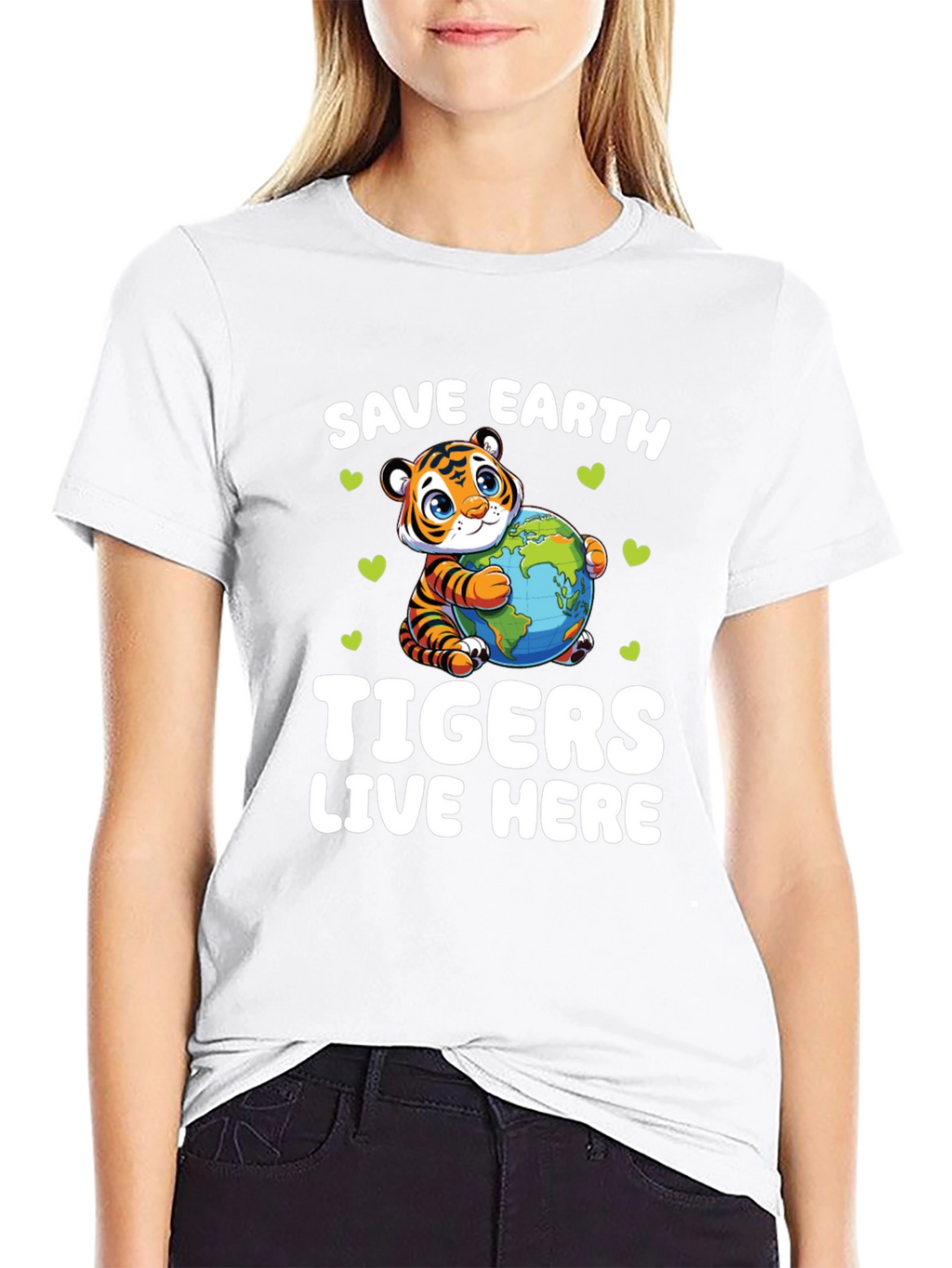 Save Earth Tigers Live Here T-Shirt