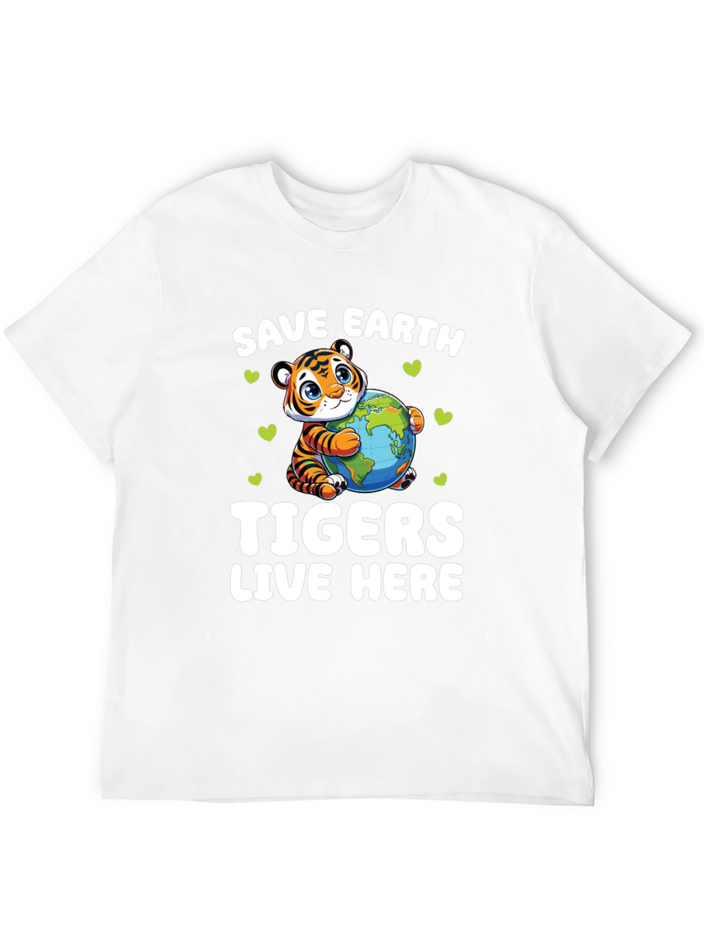 Save Earth Tigers Live Here T-Shirt