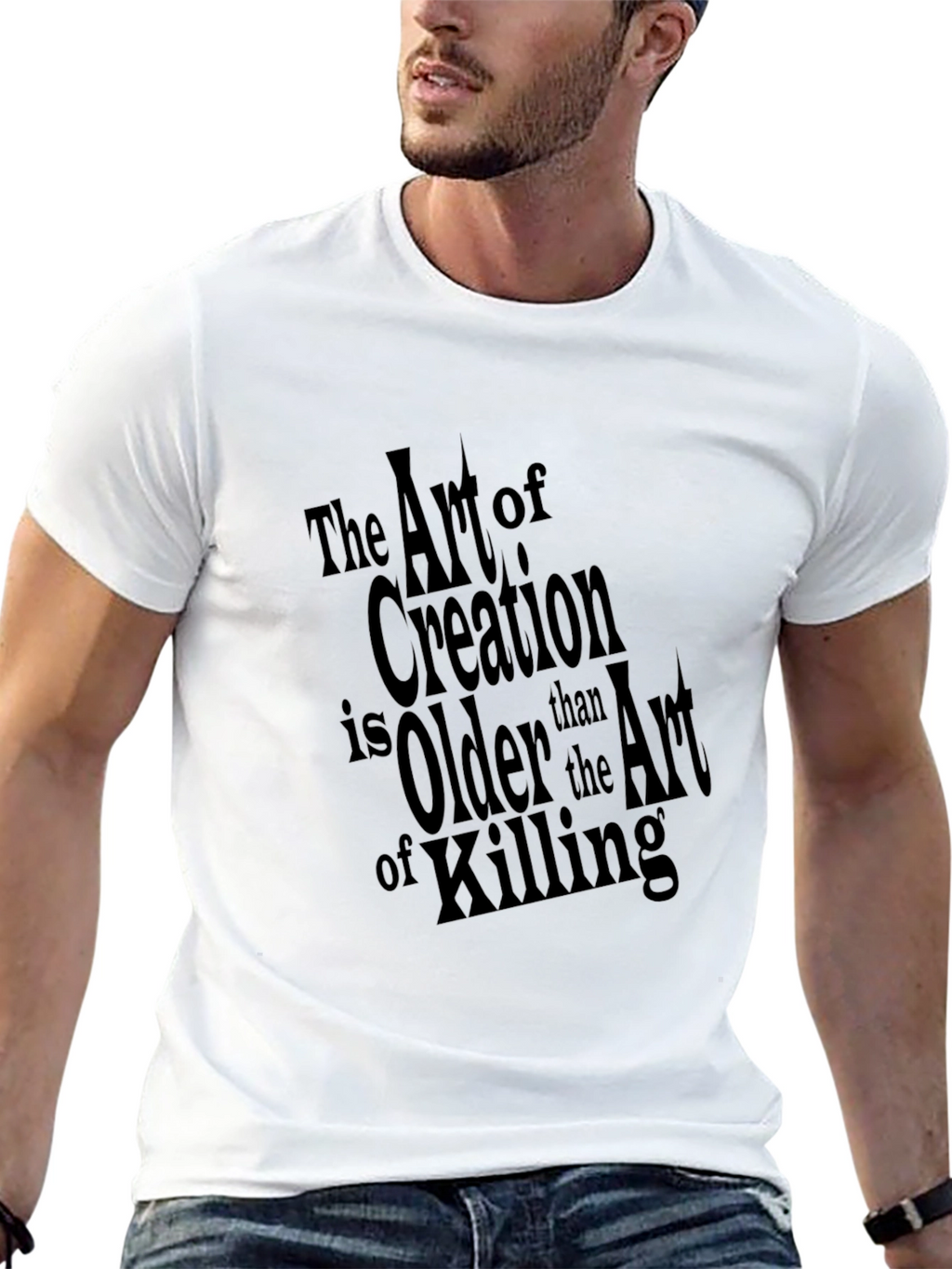 Art of Creation Black Graphic Tee