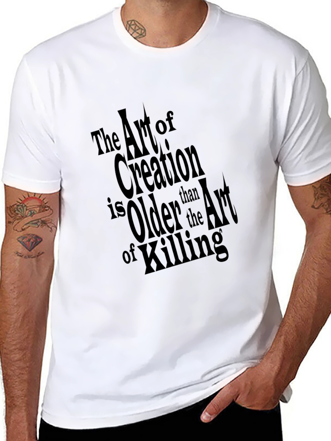 Art of Creation Black Graphic Tee