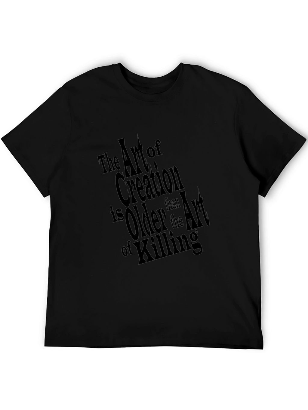 Art of Creation Black Graphic Tee