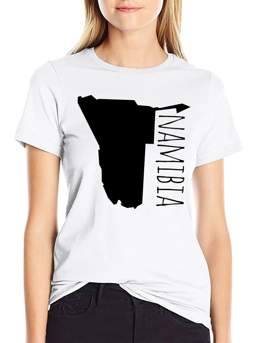 Namibia Map Graphic T-Shirt - Stylish Travel Souvenir