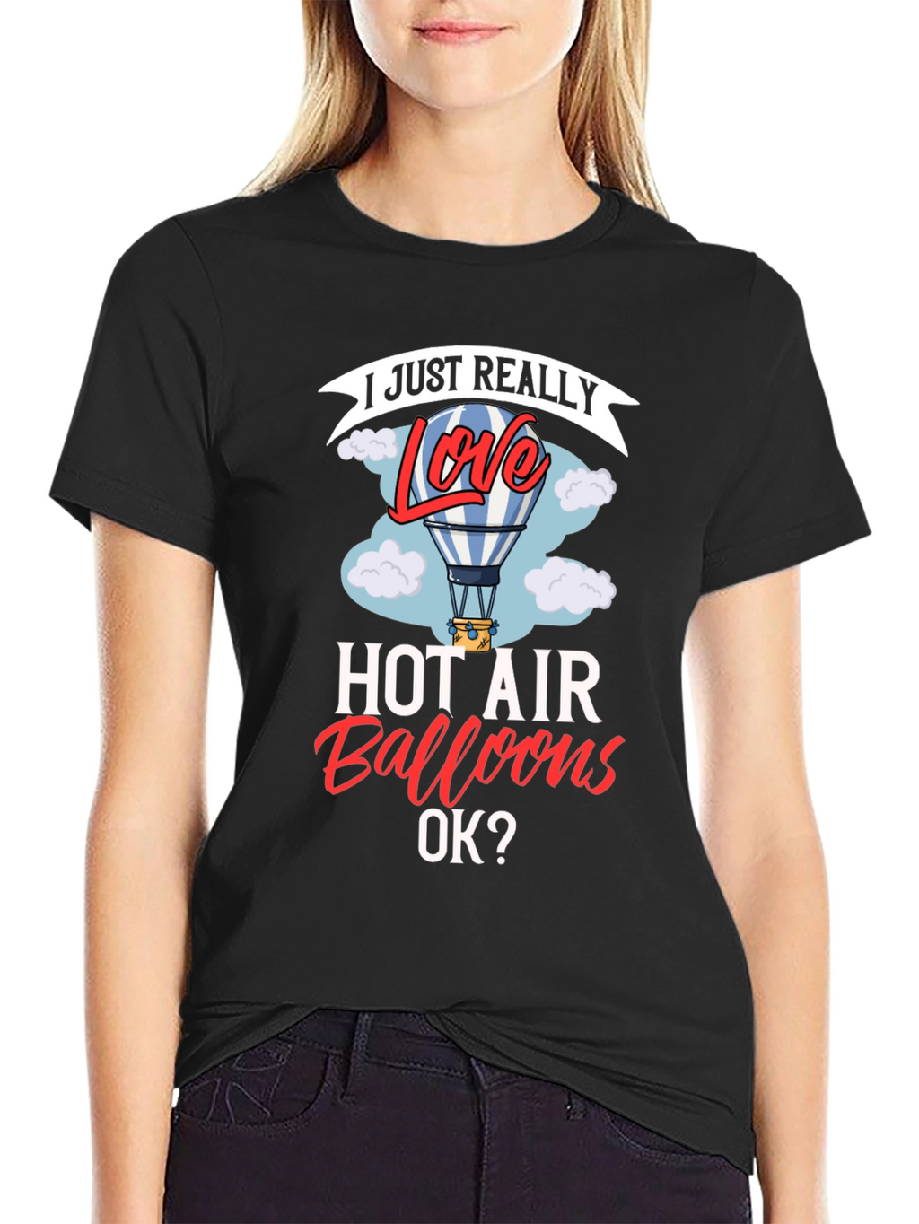 I Love Hot Air Balloons Graphic T-Shirt