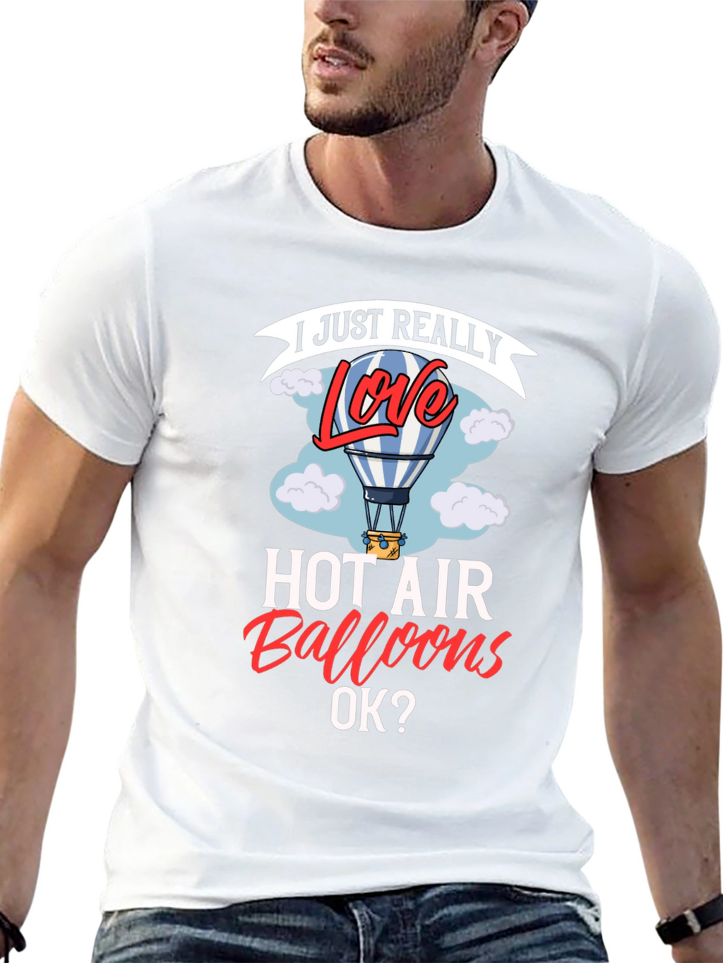 I Love Hot Air Balloons Graphic T-Shirt