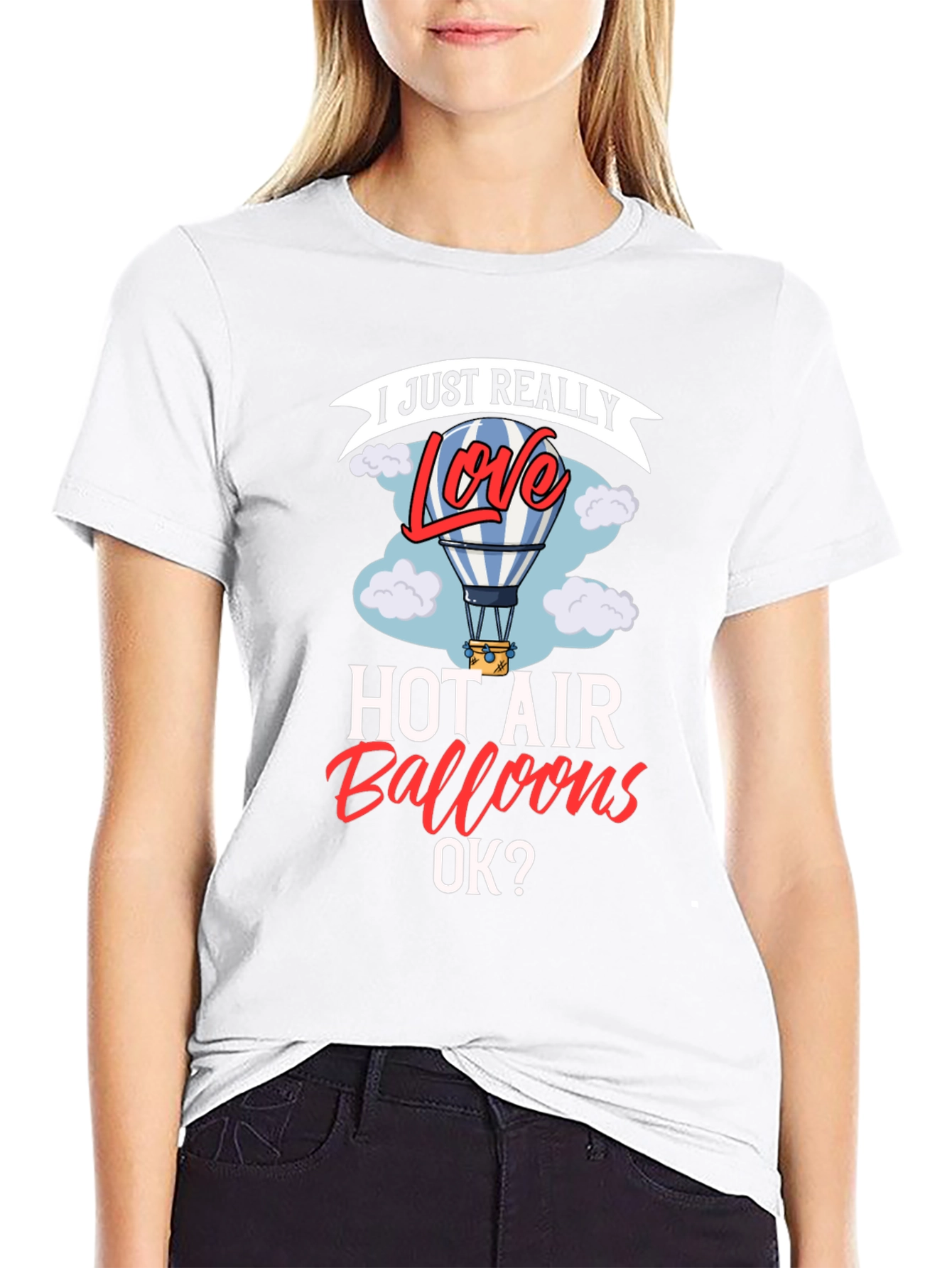 I Love Hot Air Balloons Graphic T-Shirt