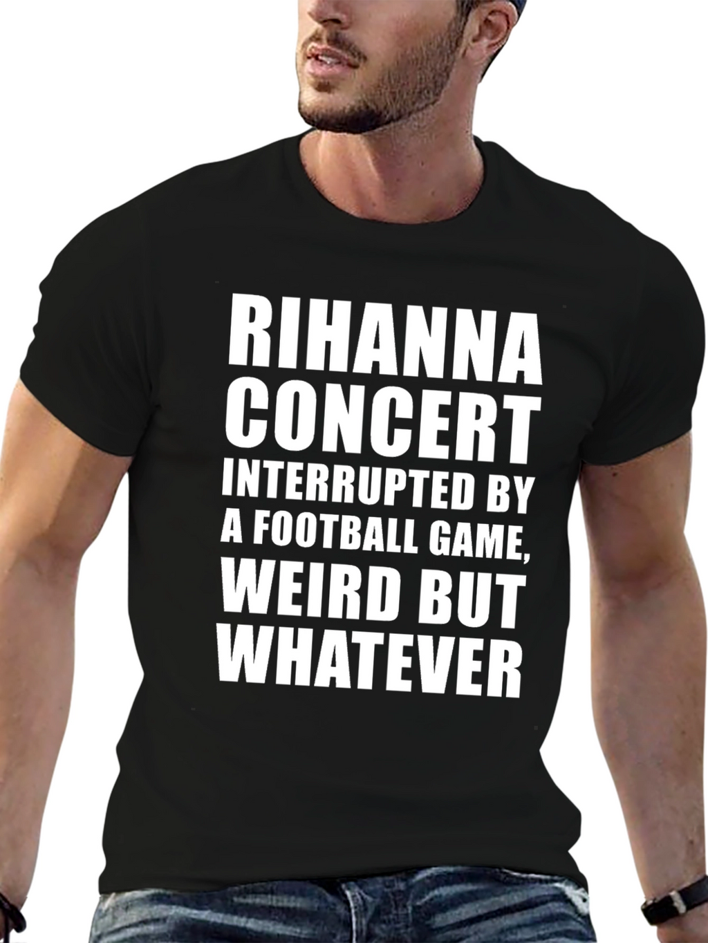 Rihanna Concert Football Game Graphic Tee