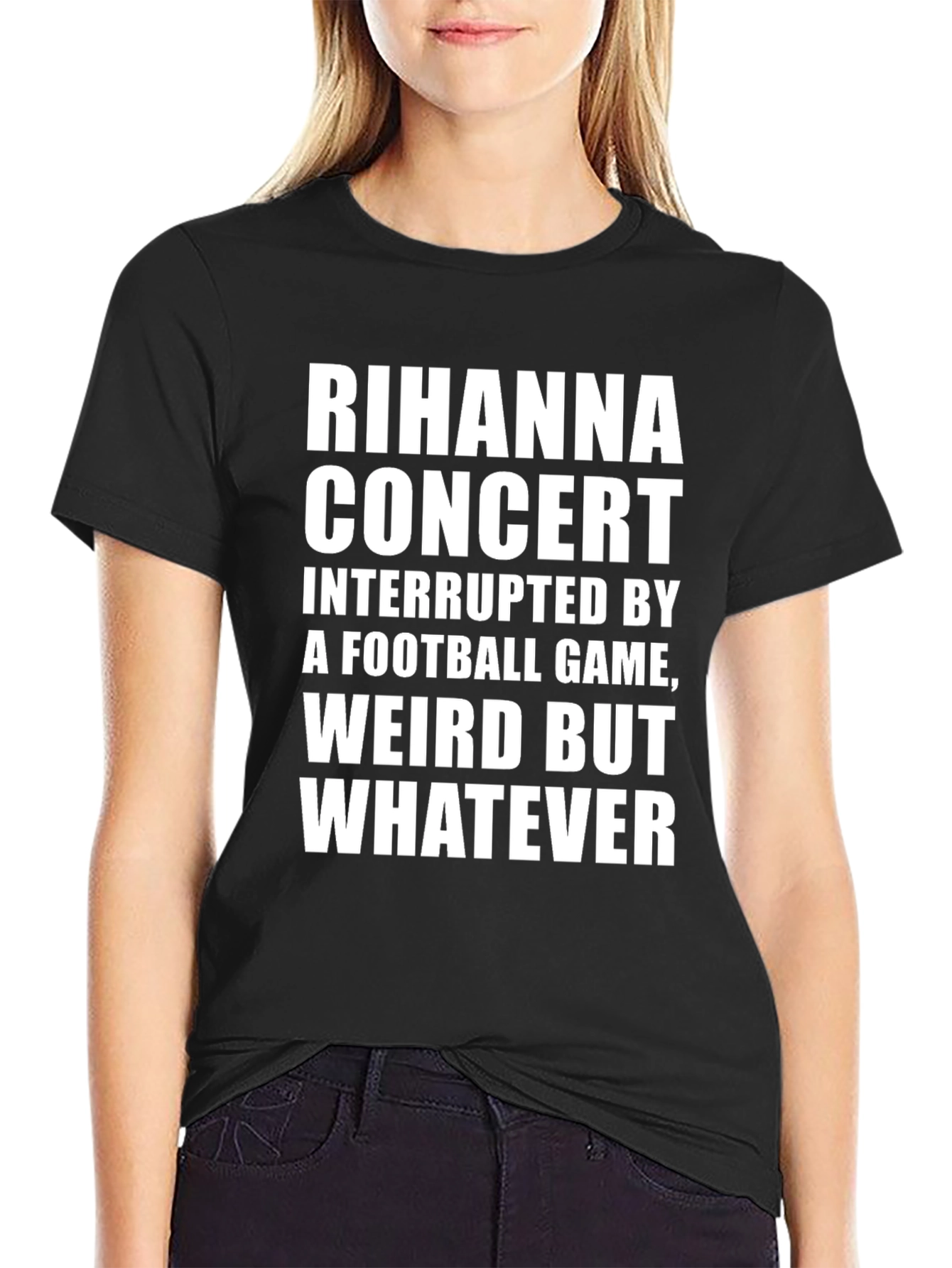Rihanna Concert Football Game Graphic Tee