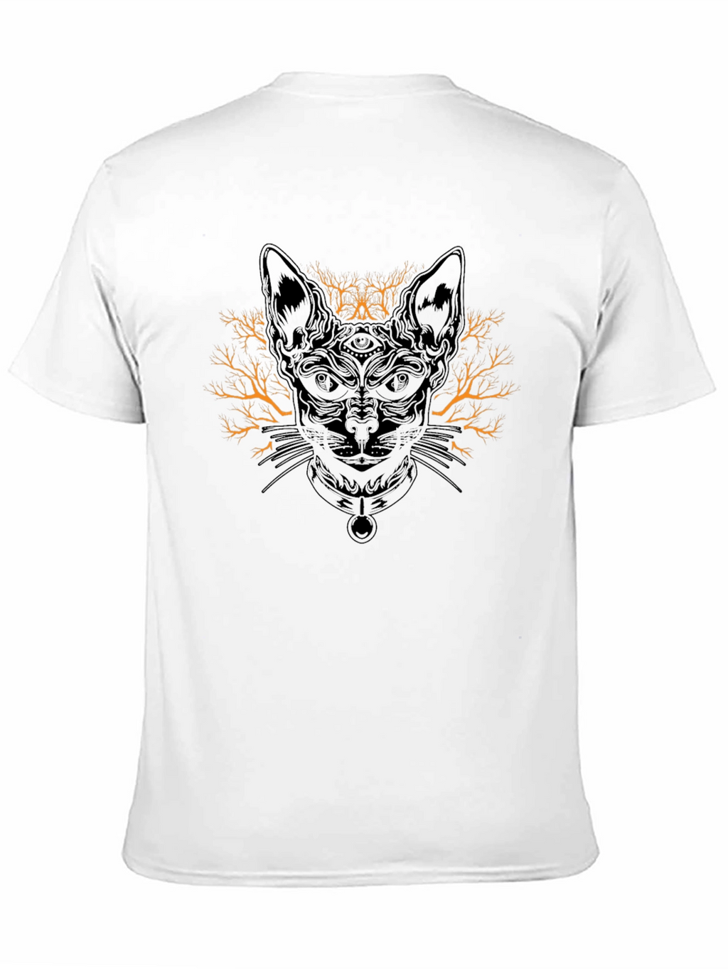 Mystic Cat Graphic Tee - Unisex Black T-Shirt