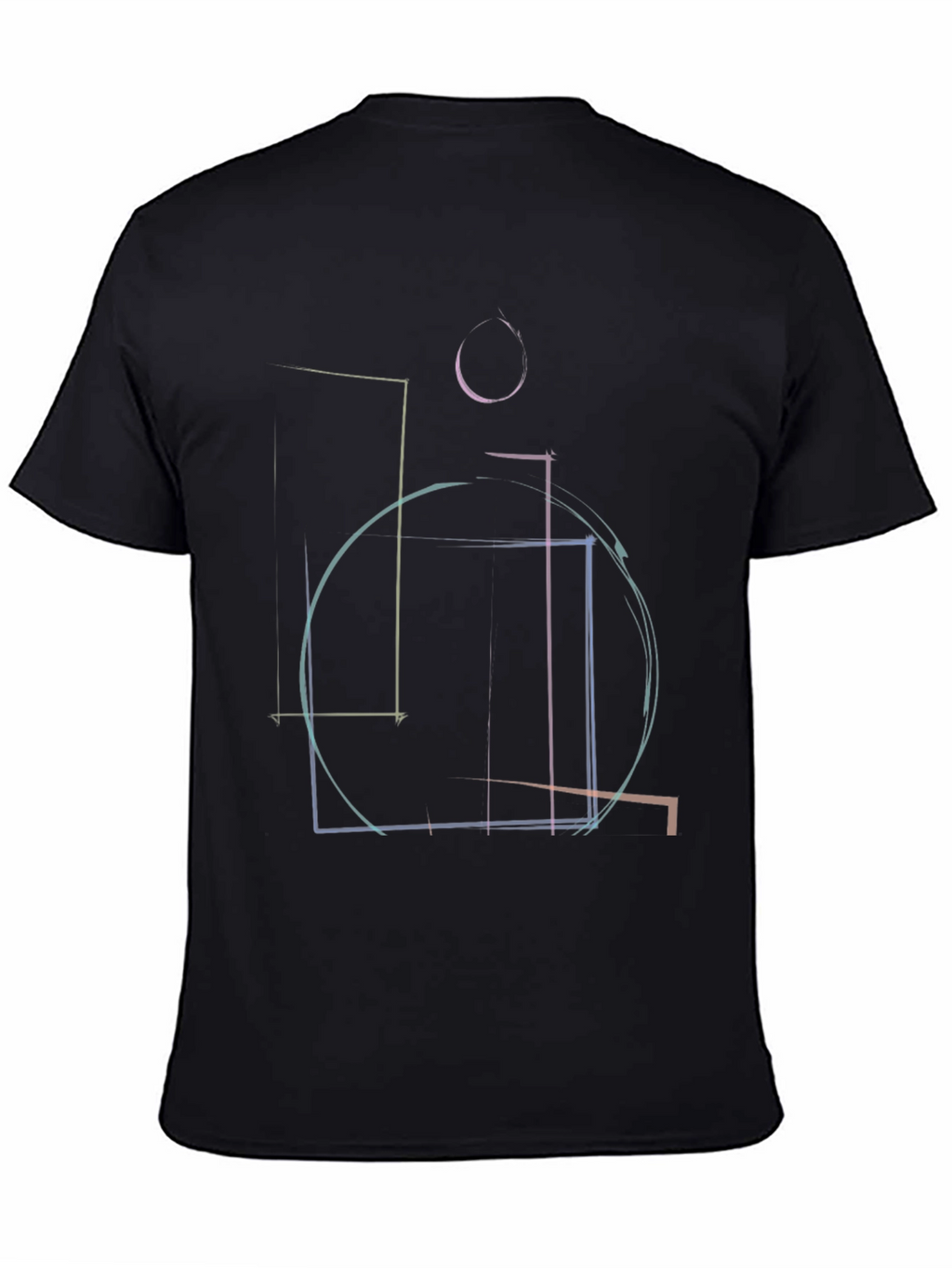 Abstract Geometric Line Art T-Shirt