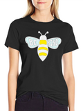 Be Kind Bee Graphic Black T-Shirt