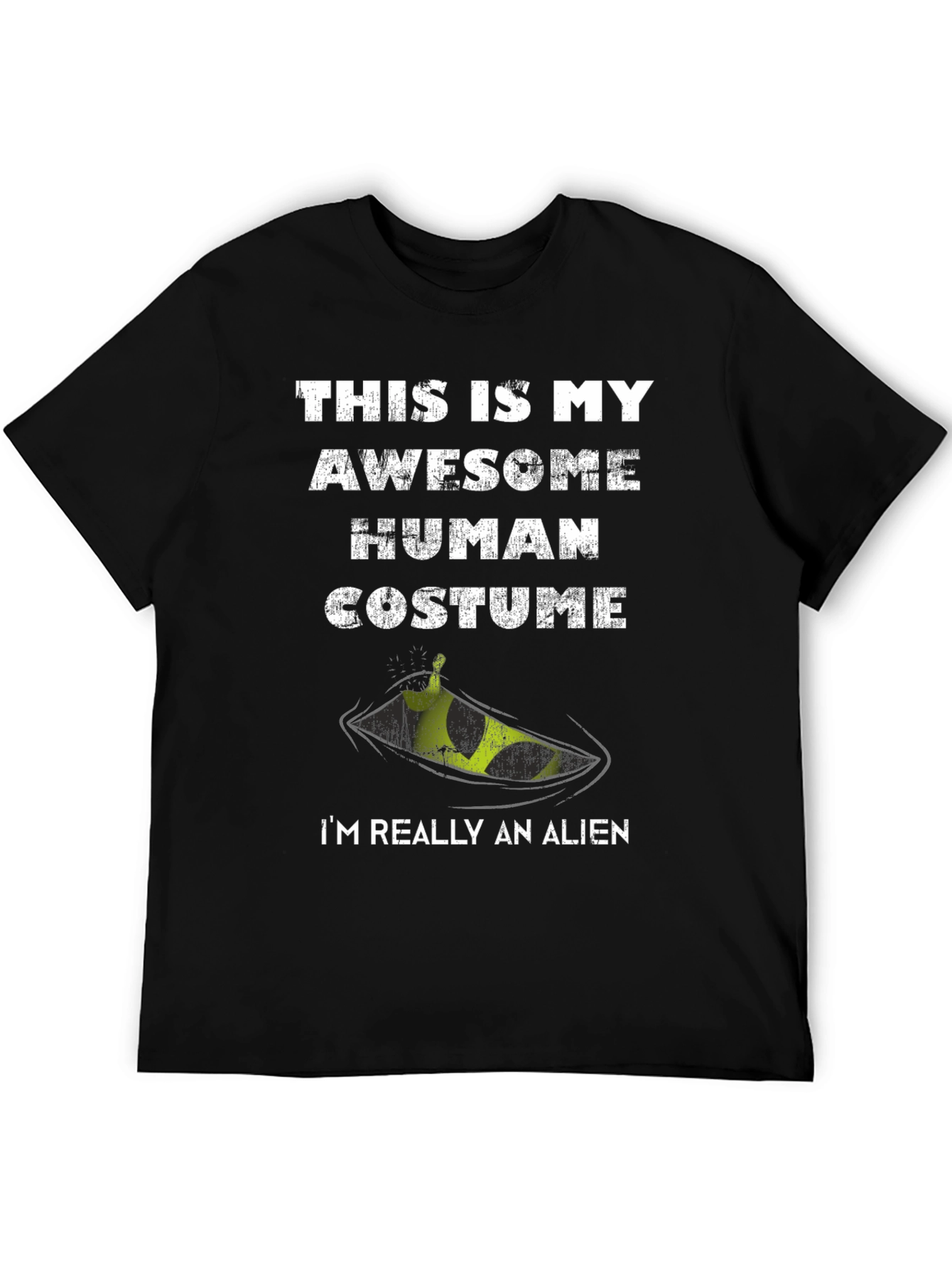 Awesome Human Costume Alien T-Shirt