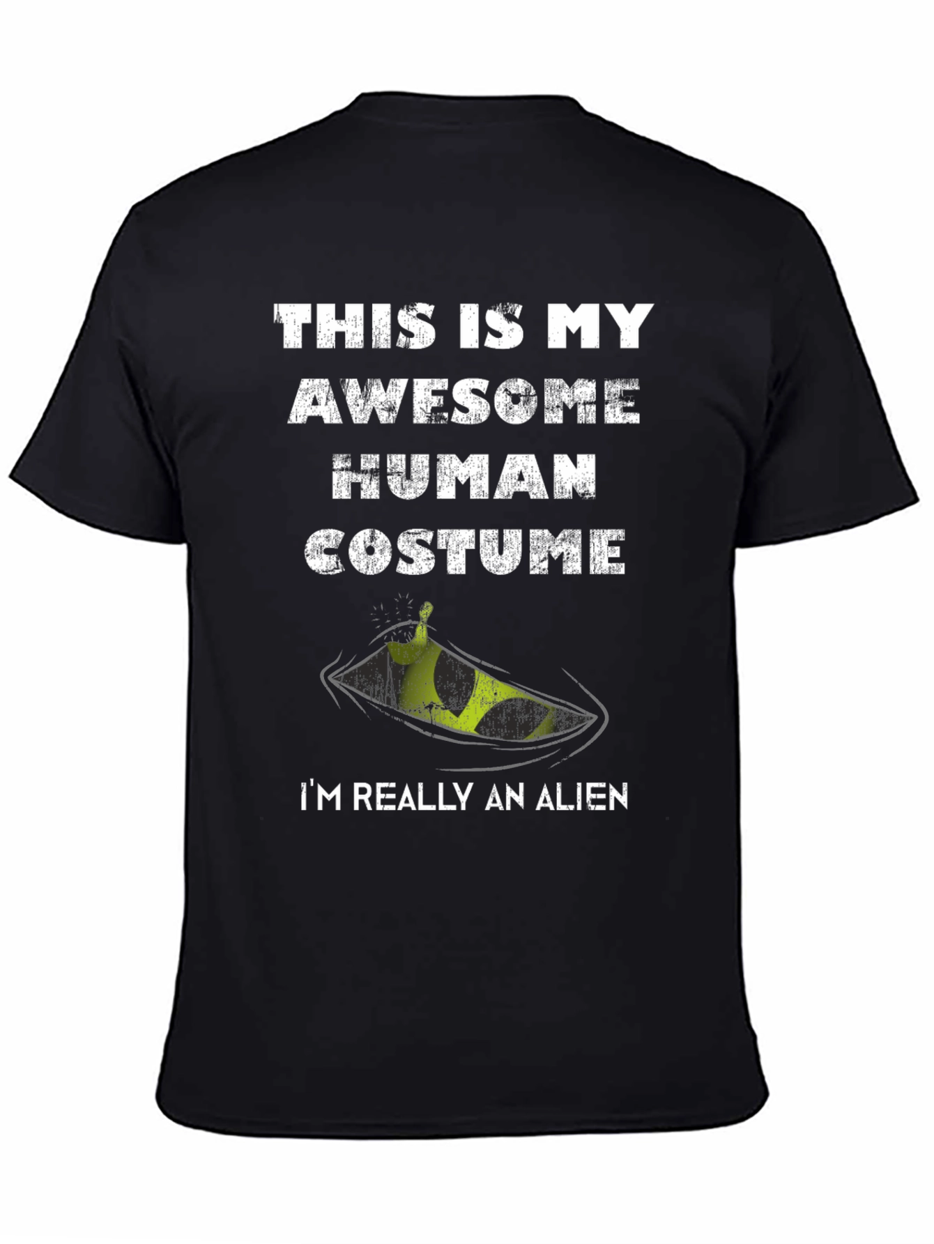 Awesome Human Costume Alien T-Shirt