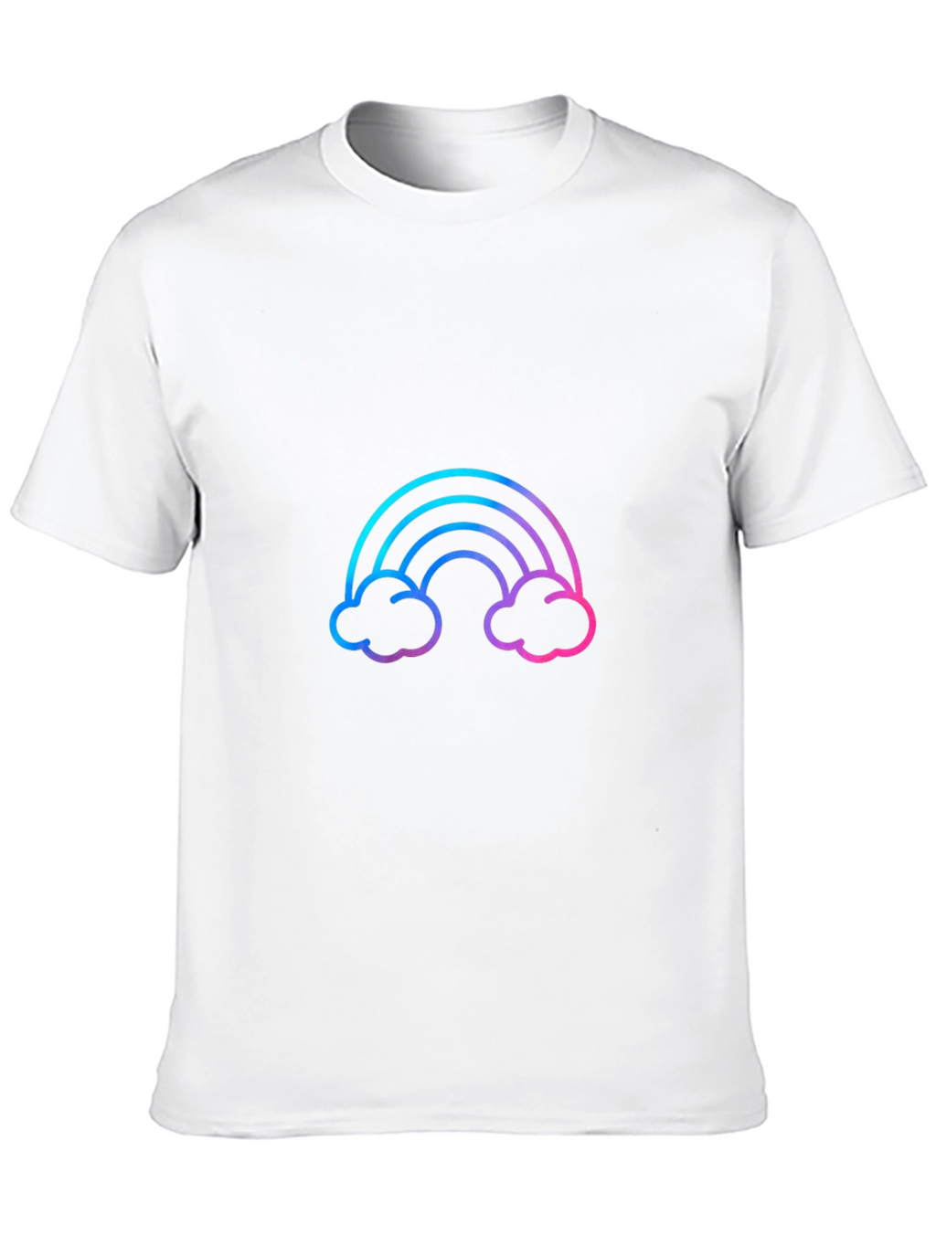 Rainbow Graphic Tee - Stylish Mens Black T-Shirt