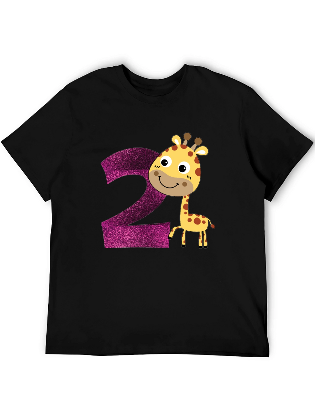 Cute Giraffe 2nd Birthday T-Shirt