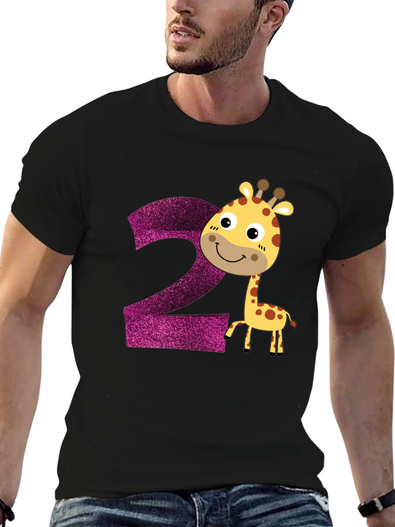 Cute Giraffe 2nd Birthday T-Shirt