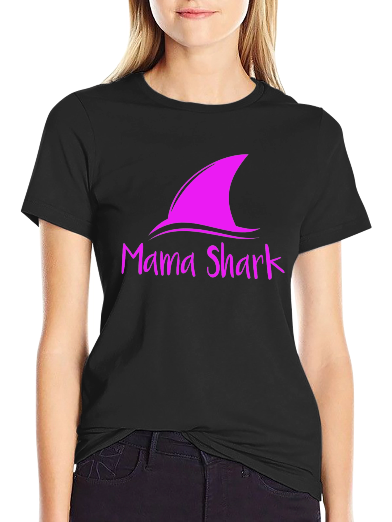 Mama Shark T-Shirt - Fun Graphic Tee