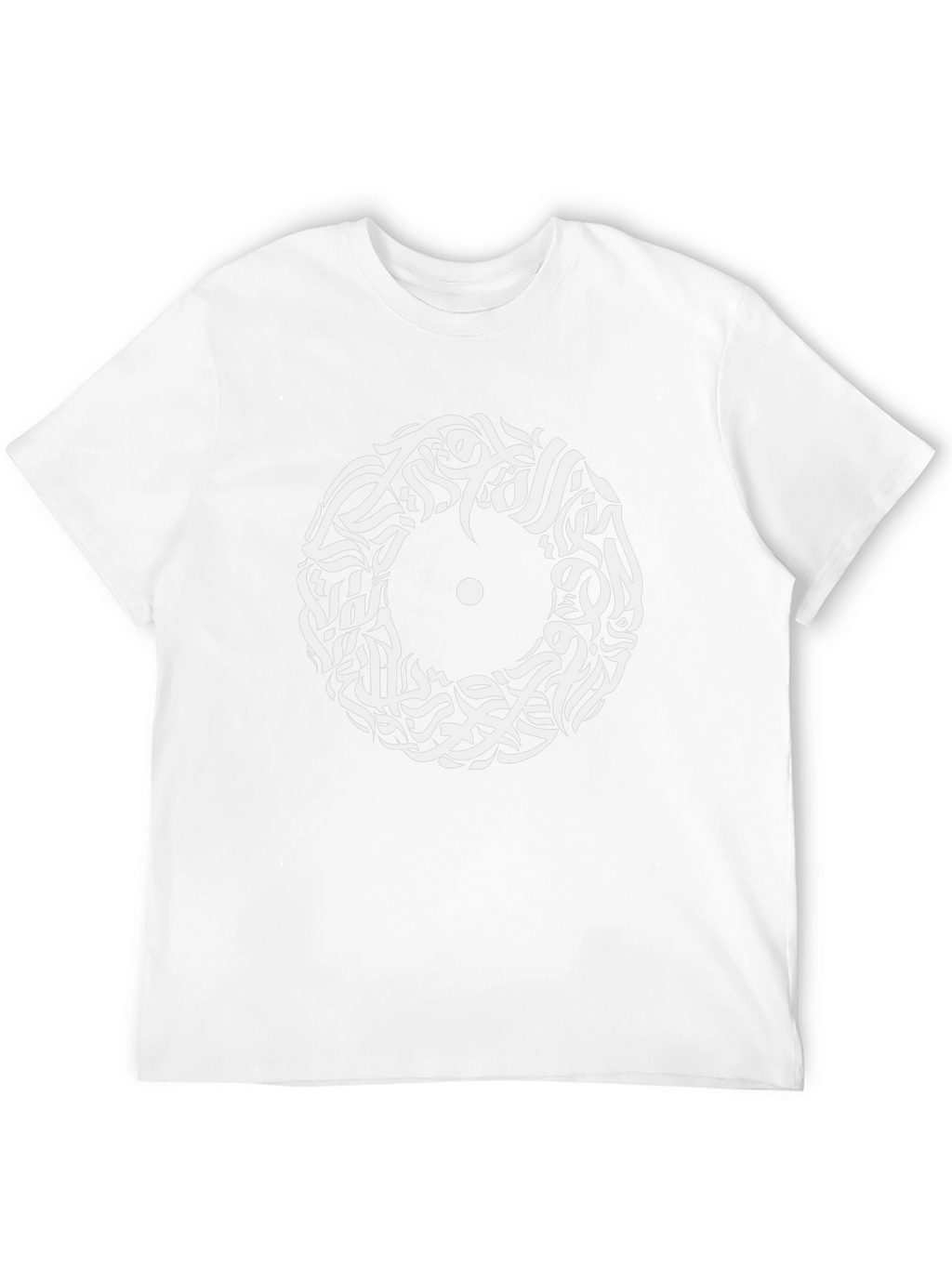 Abstract Arabic Calligraphy Black T-Shirt