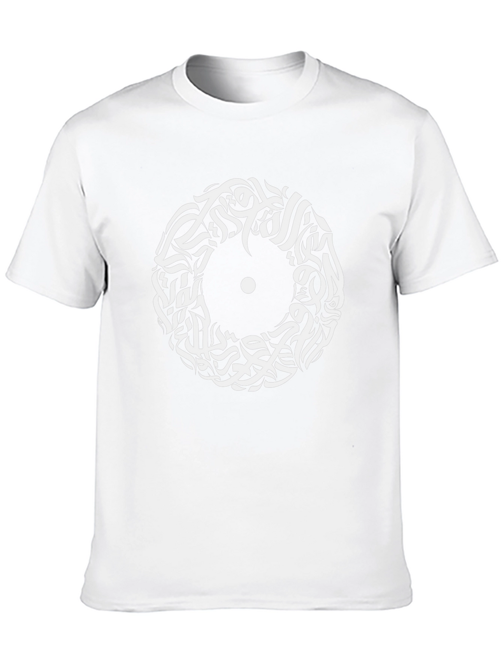 Abstract Arabic Calligraphy Black T-Shirt