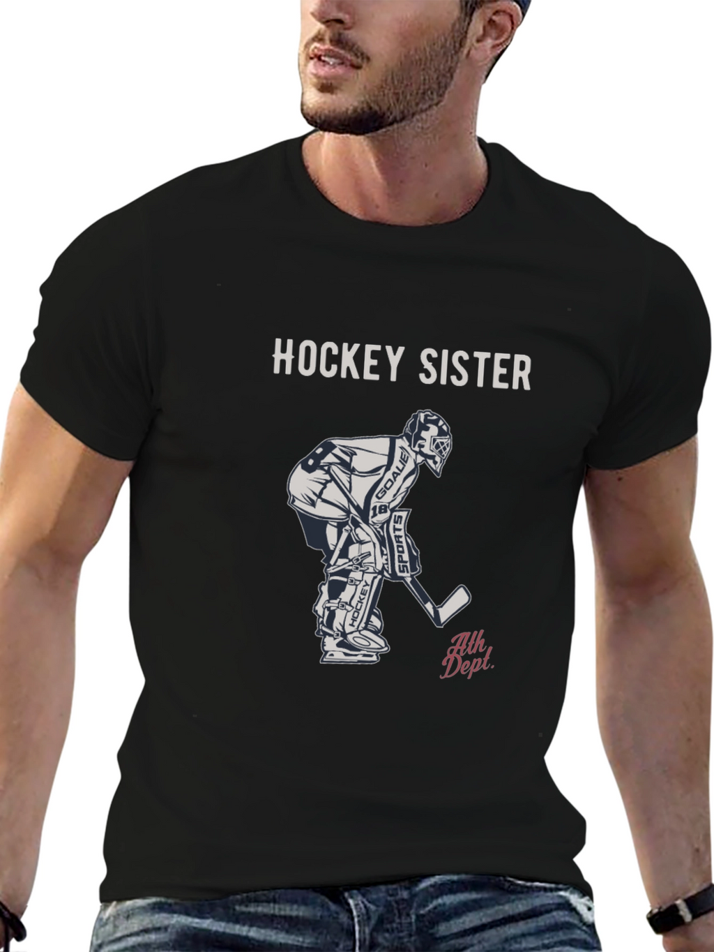 Hockey Sister Graphic Tee - Sports Apparel