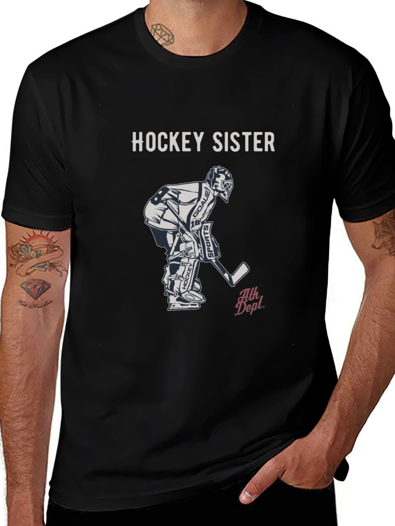 Hockey Sister Graphic Tee - Sports Apparel