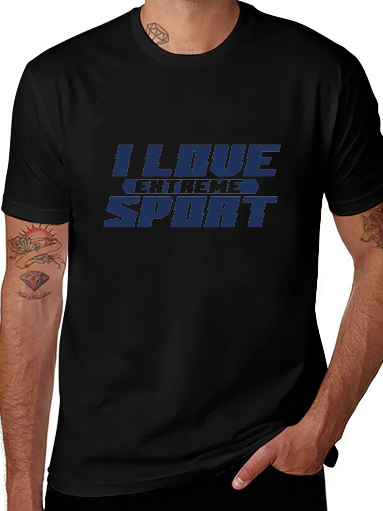 I Love Extreme Sport Graphic T-Shirt