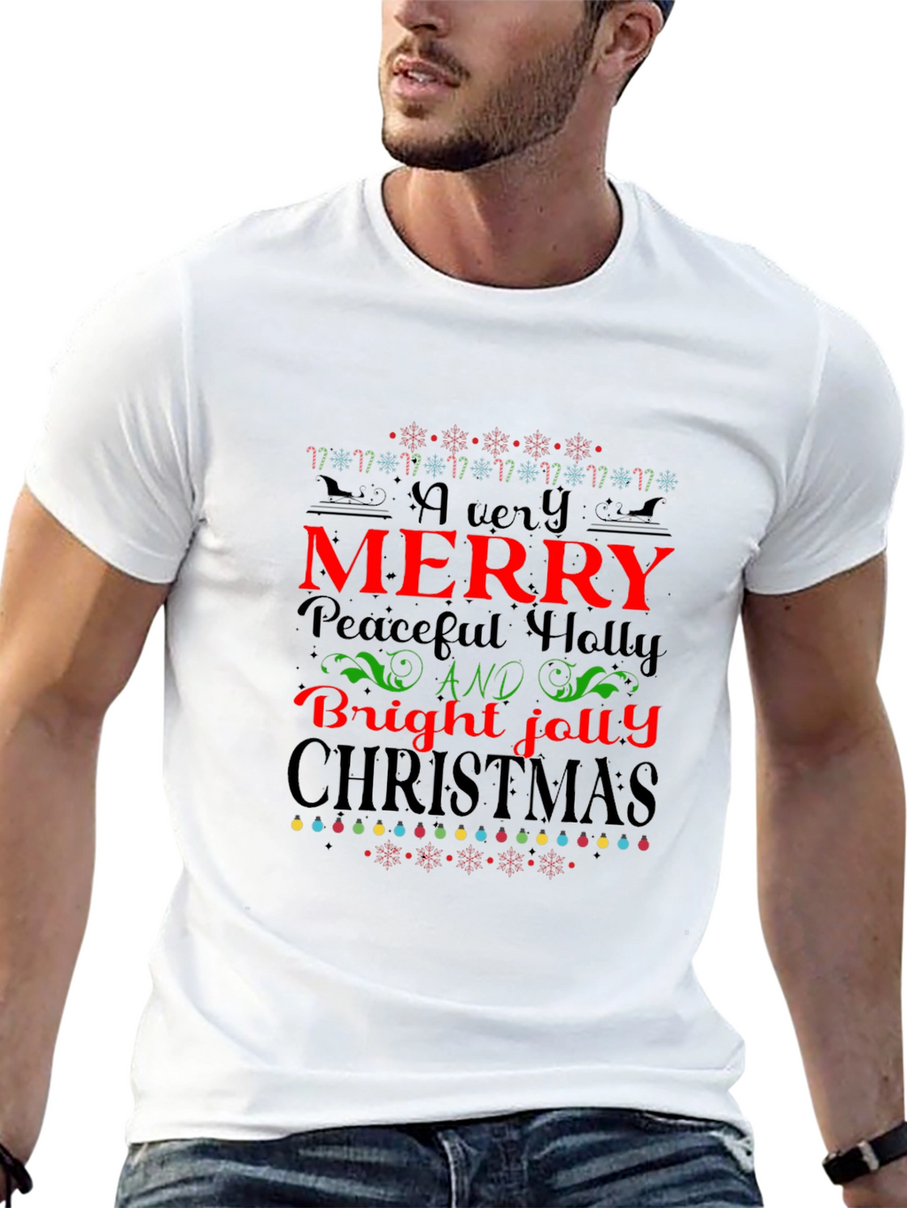 Festive Christmas Graphic T-Shirt for Holiday Cheer