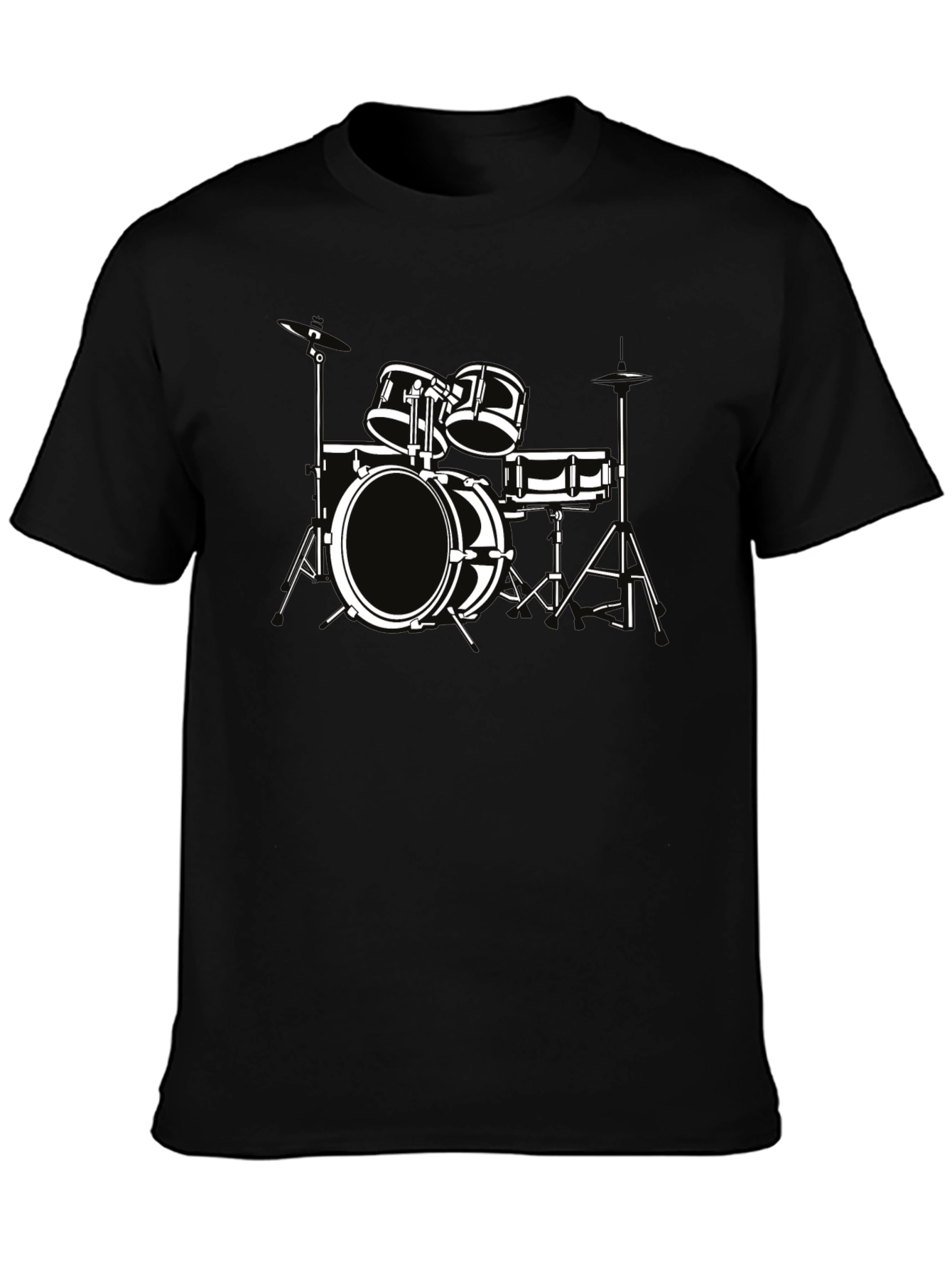 Drum Set Graphic Tee - Musician T-Shirt