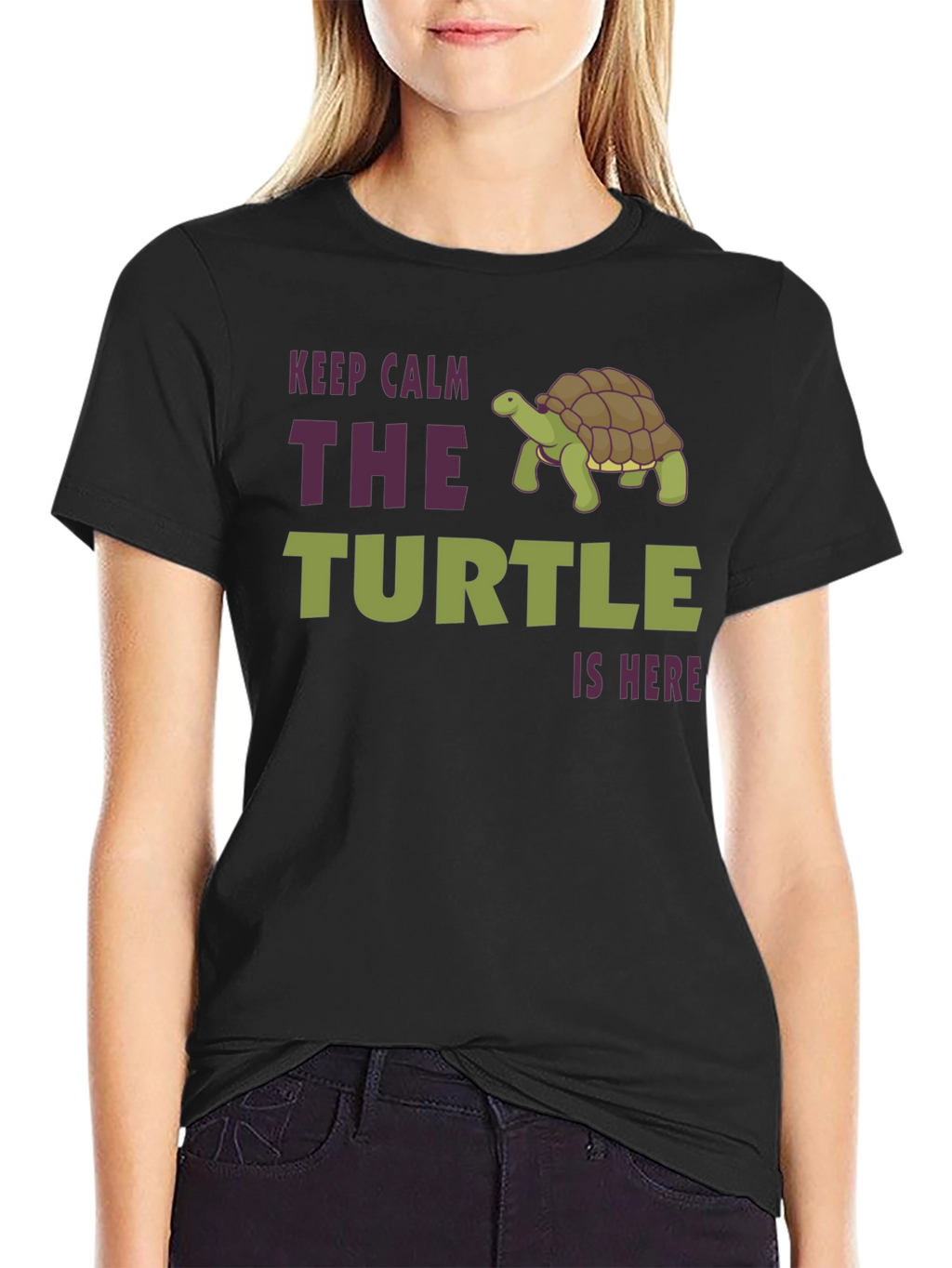 Keep Calm The Turtle Is Here Graphic T-Shirt