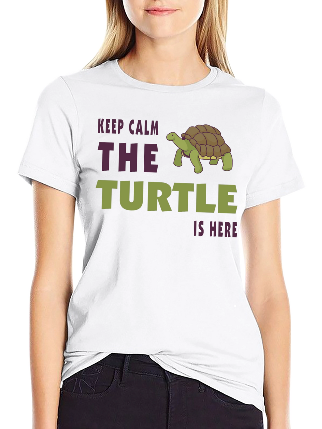 Keep Calm The Turtle Is Here Graphic T-Shirt