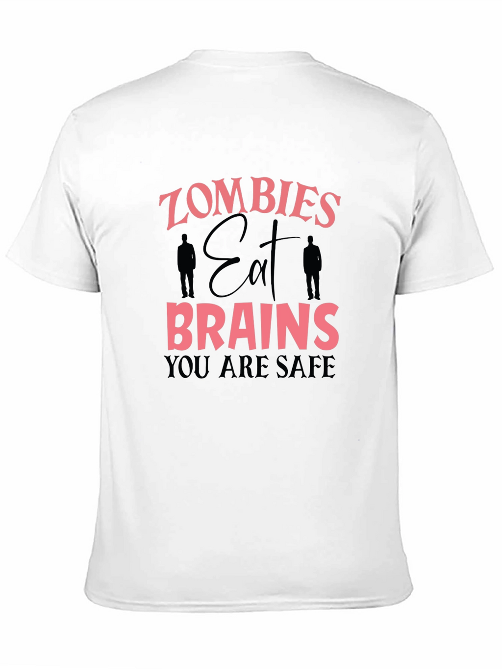 Zombie Eat Brains Graphic Tee Funny Halloween T-Shirt