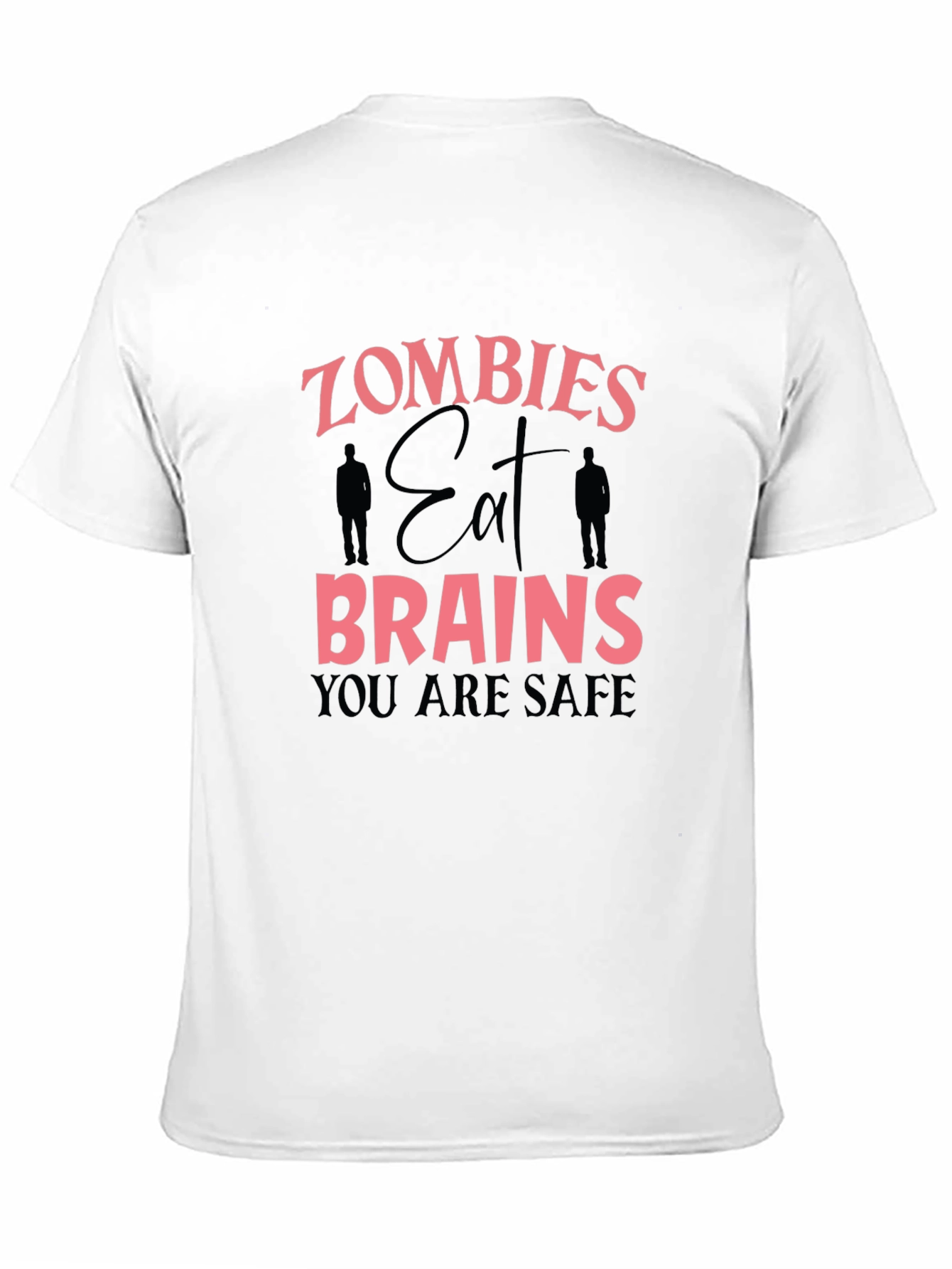 Zombie Eat Brains Graphic Tee Funny Halloween T-Shirt