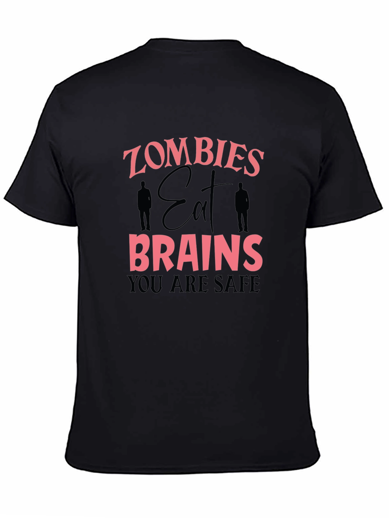 Zombie Eat Brains Graphic Tee Funny Halloween T-Shirt
