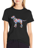 Geometric Pitbull Graphic Tee
