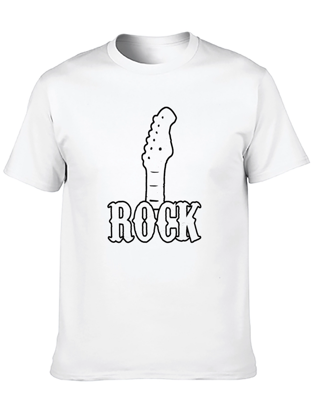 Rock Guitar T-Shirt - Black Music Tee