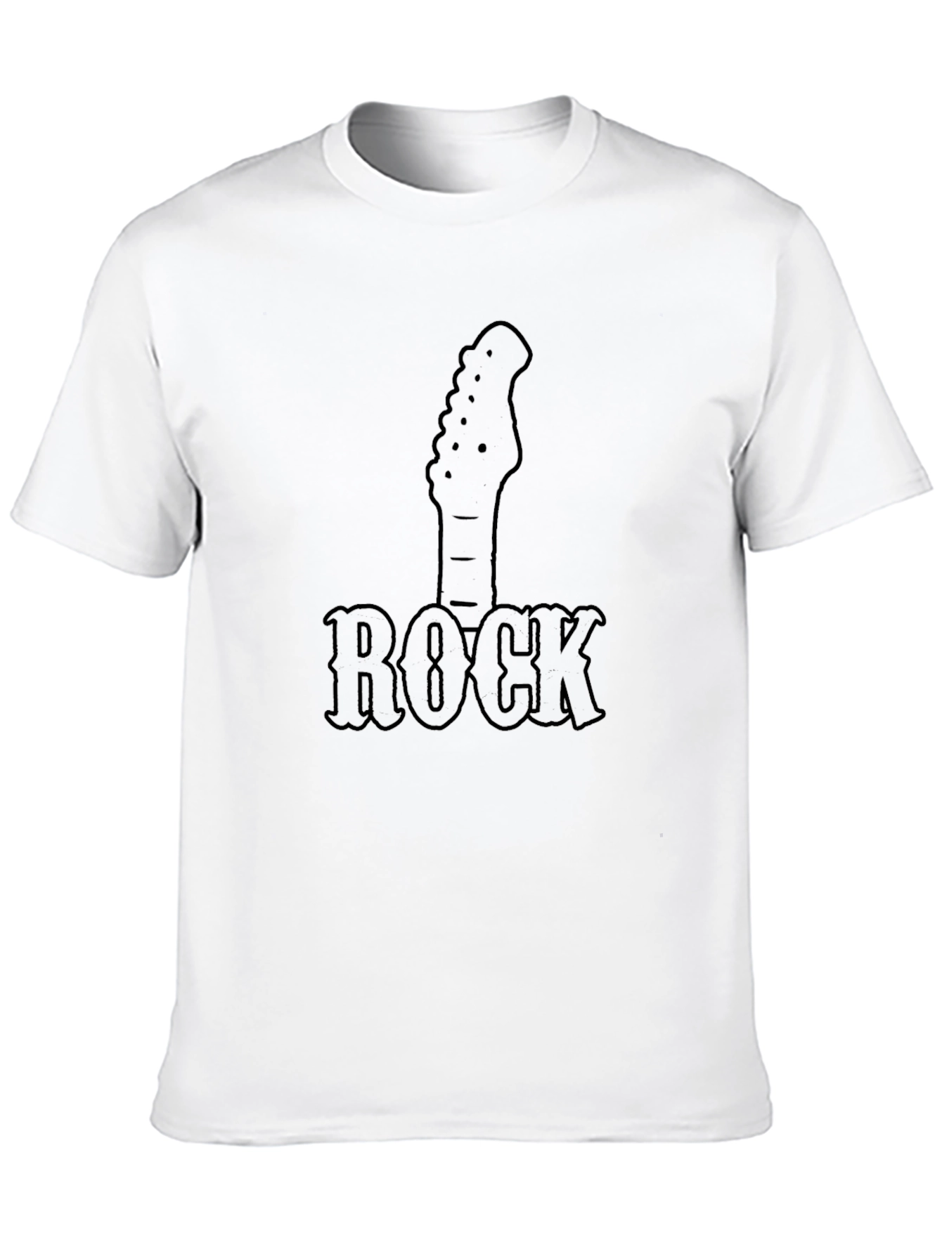 Rock Guitar T-Shirt - Black Music Tee