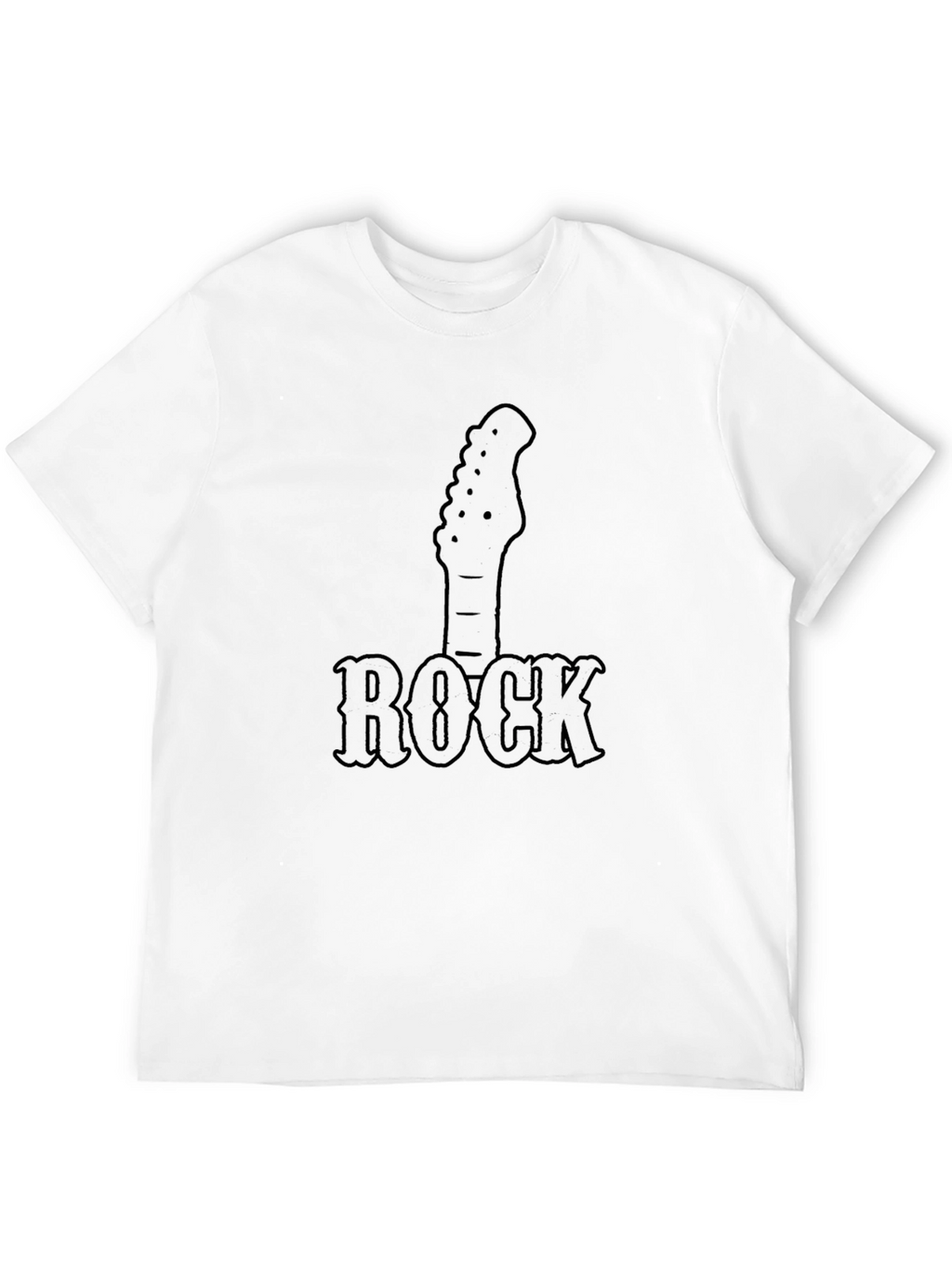 Rock Guitar T-Shirt - Black Music Tee