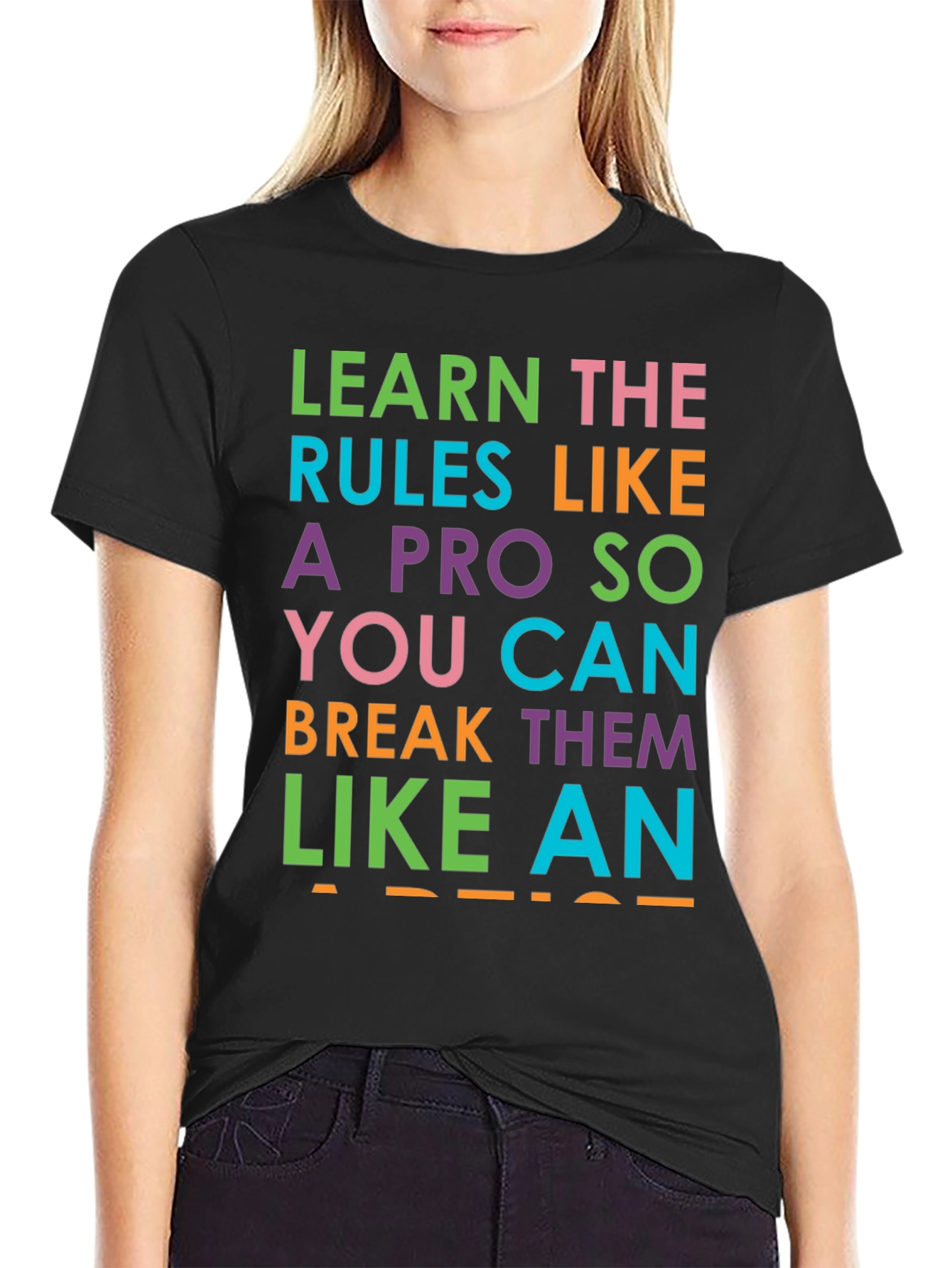Learn the Rules Funny Graphic Tee