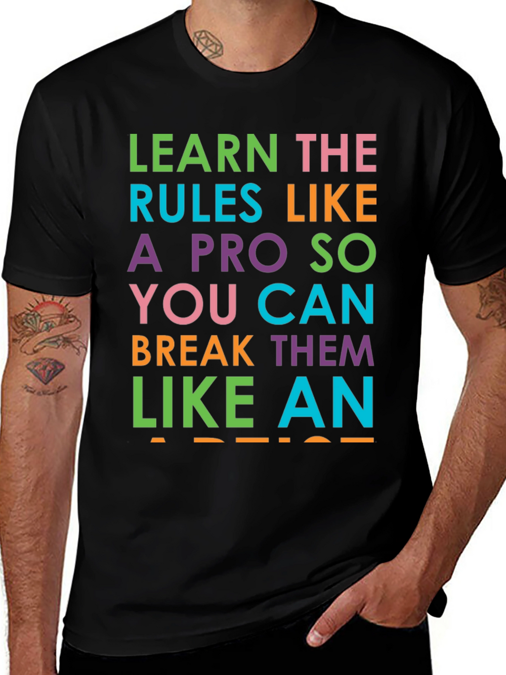 Learn the Rules Funny Graphic Tee