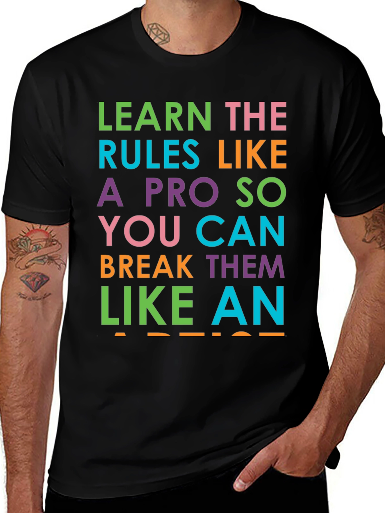 Learn the Rules Funny Graphic Tee