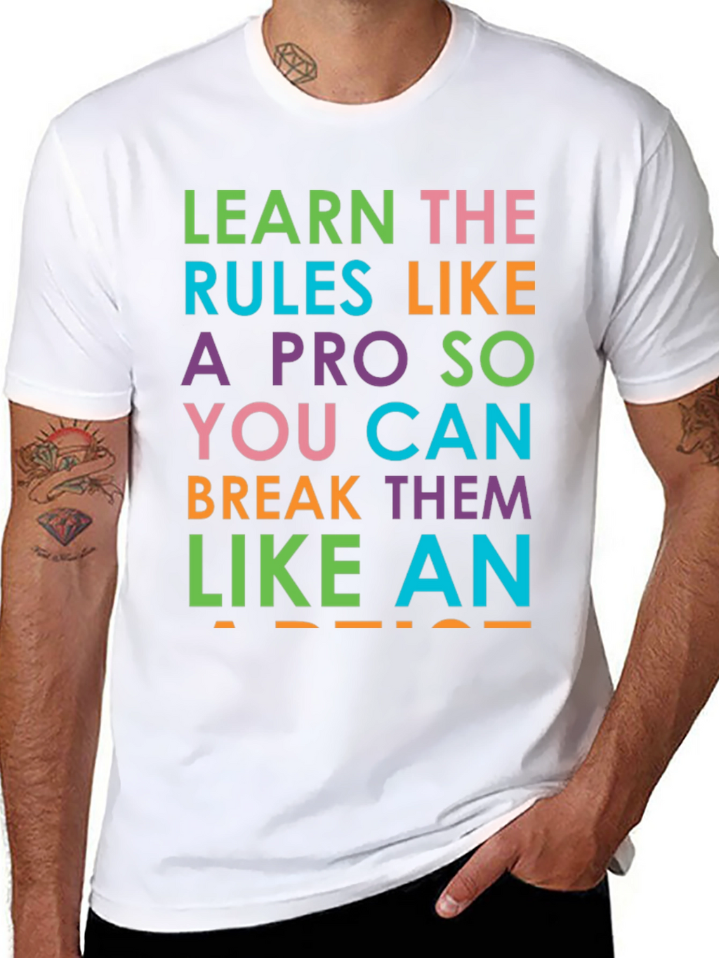 Learn the Rules Funny Graphic Tee
