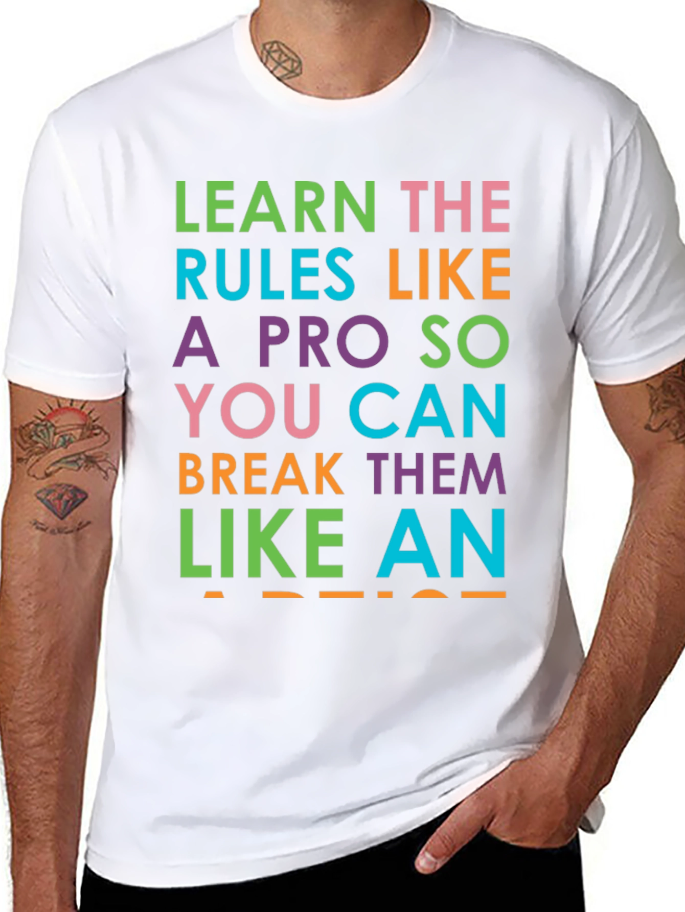 Learn the Rules Funny Graphic Tee