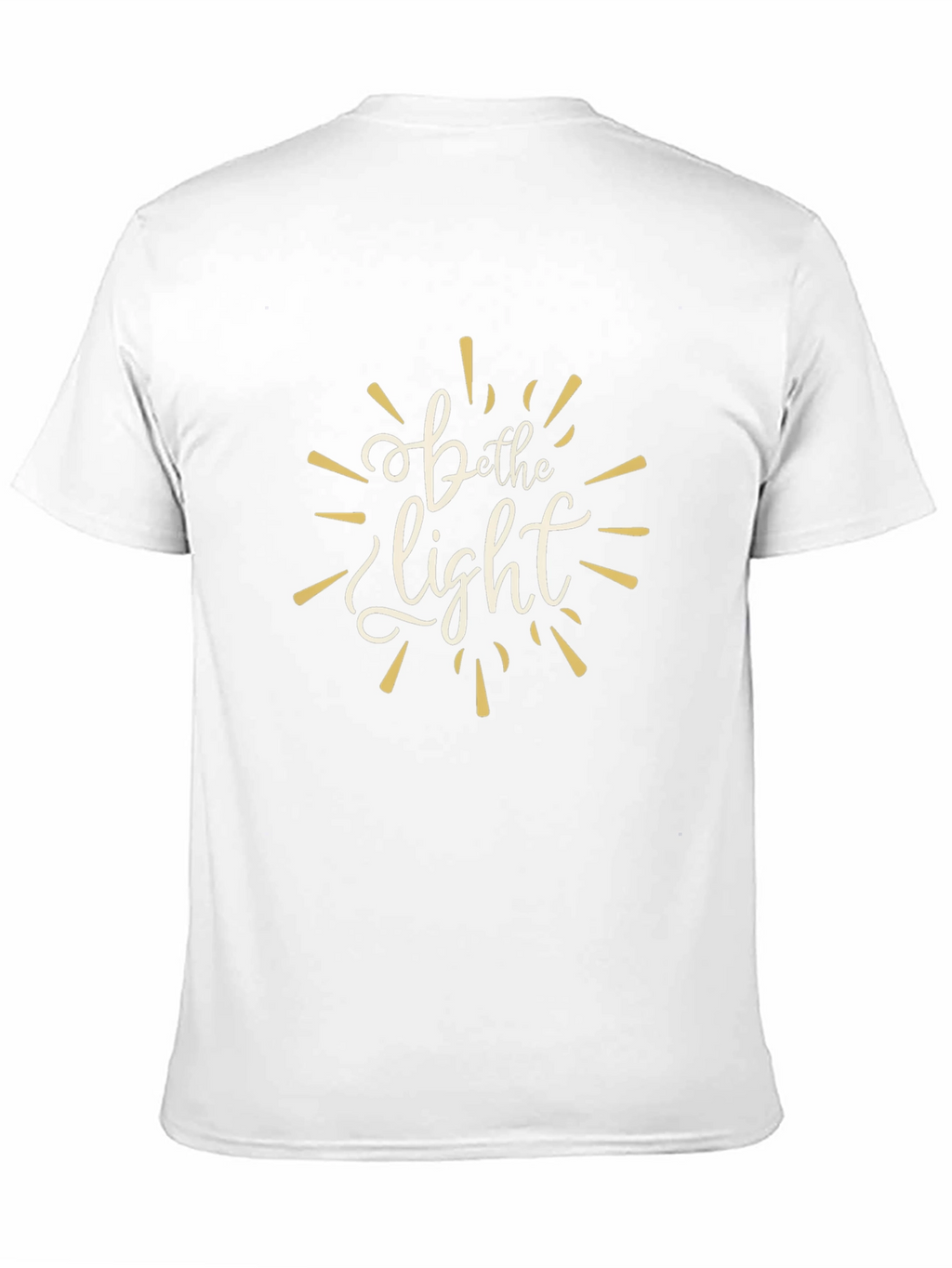 Be the Light Graphic Tee - Motivational Black T-Shirt