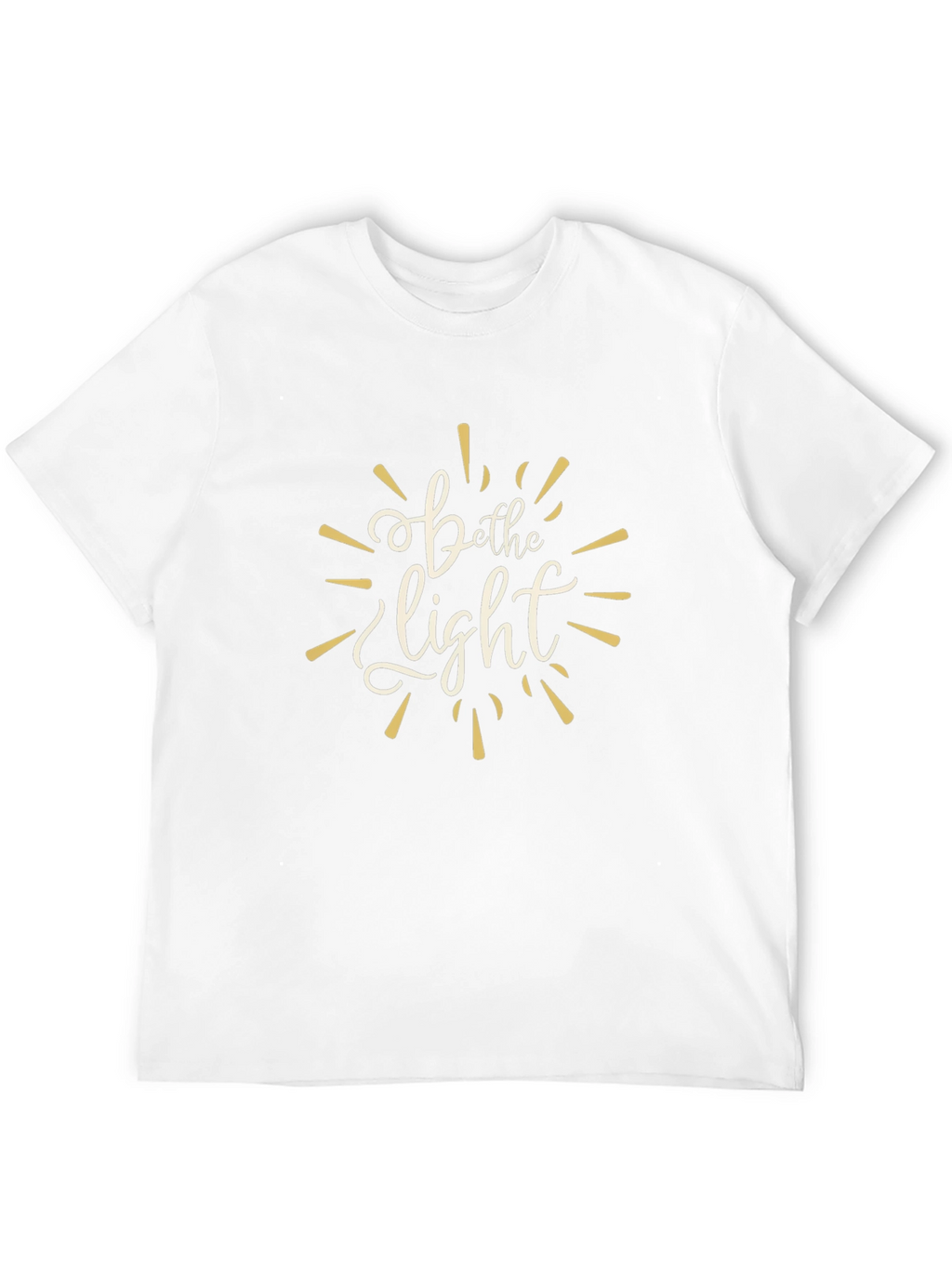 Be the Light Graphic Tee - Motivational Black T-Shirt